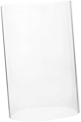 PrettyZoom Clear Glass Candle Holder Sleeve Elegant Design