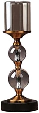 Classy Metal Candleholder for Home Restaurant Use