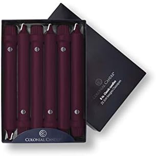 Elegant Fall Scent 8-Inch Taper Candles - Pack of 12