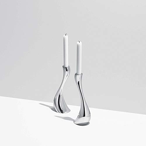 Georg Jensen Cobra Large Candle Holder Set 2 945in