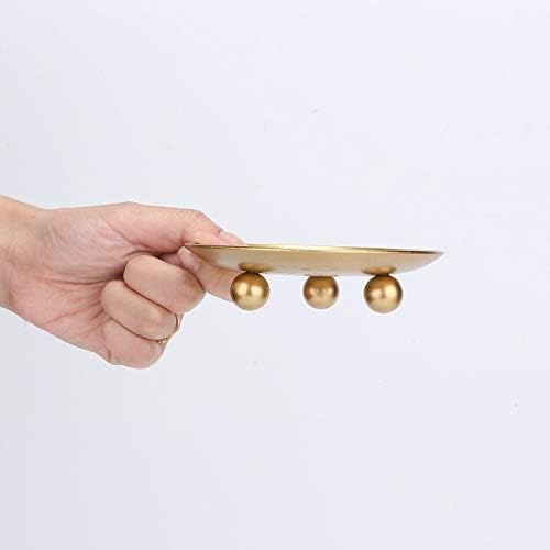 Scwhousi Iron Plate Candle Holder Set of 3 1