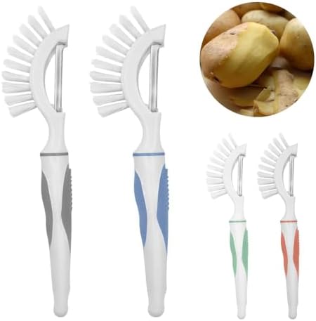 Complete Vegetable Cleaning Set 2-Pieceefficient Potato Peeler Scrubber Durable Easy to Use