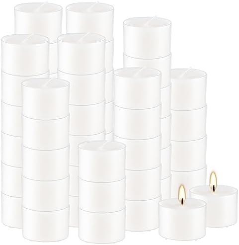 Relaxing scented tealight candles vanilla fragrance bulk set of 50