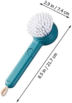 1pc Fruit and Vegetable Cleaning Brush with Peeling Function KICHOUSE Blue Abs