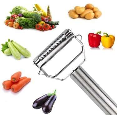 Stainless Steel 3-in-1 Kitchen Peeler for Veggies Fruits byGeneric