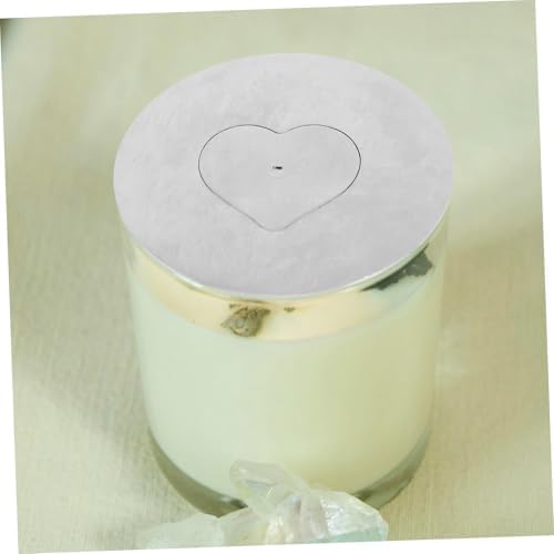Sturdy Metal Candle Shade Heartprint Design