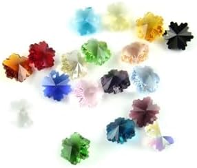 14mm Crystal Snowflake Pendants