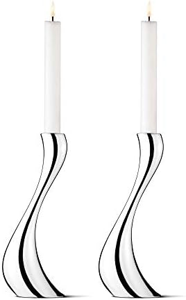 Georg Jensen Cobra Large Candle Holder Set 2 945in