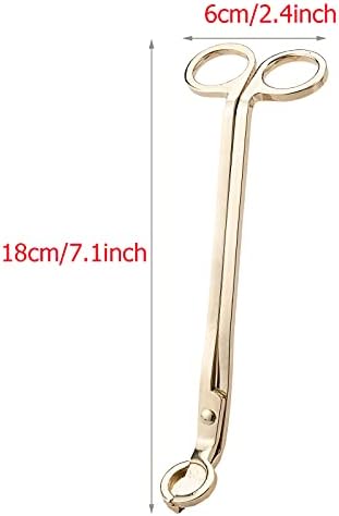 Candle Wick Trimmer Set Precision Candle Wick Cutter - Long Handle Steel Wick Snuffer