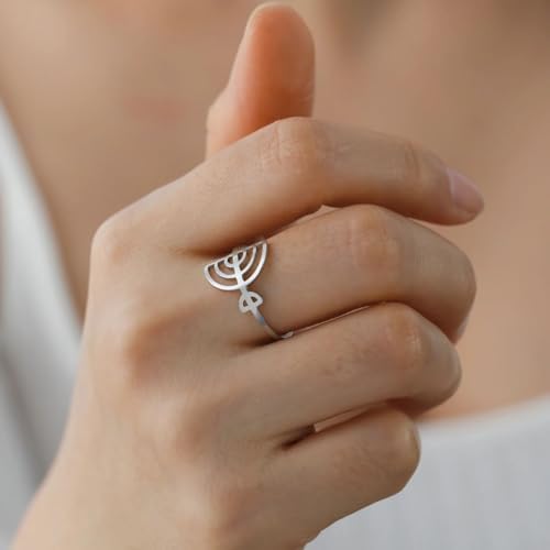Jewish Minimalist Menorah Candleholder
