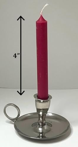 Biedermann Sons Chime Candles Dusty Rose 4-Inch Box of 20