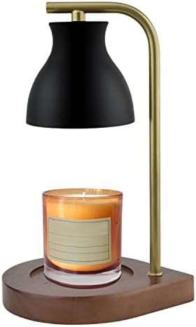 SOKCVSEA Candle Warmer Lamp - Candle Lamp Warmer with Dimmable CBlack Gold
