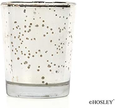 Hosley Premium Scented Glass-Filled Votive Candles 6-Pack Rose