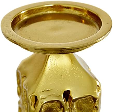 Deco 79 Modern Aluminum Cylinder Candle Holder Set