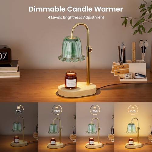 Glarepo Candle Warmer Lamp -adjustable stylish for Scented Candles
