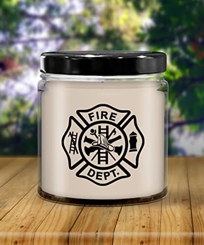 Game On Novelties Firefighter Maltese Cross Candle