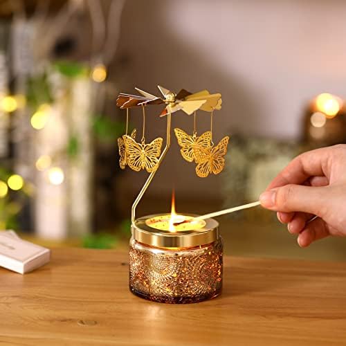 Butterfly Candle Set Thermal Air Rotation Elegant Aroma for Unique Gifting