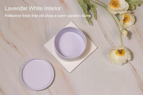 Aroparc 8oz White Candle Tins - The Perfect Travel Candle Holder