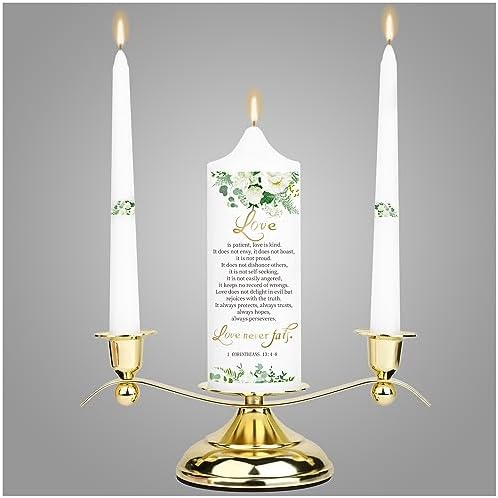 3 Unity Wedding Candles Set