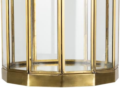 Weatherproof hurricane mirrored candle holders set of 2 in brass 1175 inch