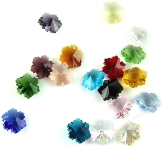 14mm Crystal Snowflake Pendants