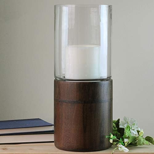 Sturdy Glass Hurricane Candle Holder