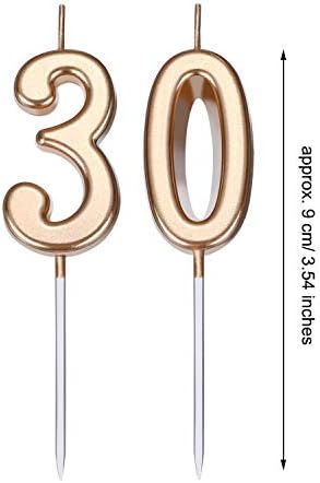 Charming 30th Birthday Candle with Numerical Design