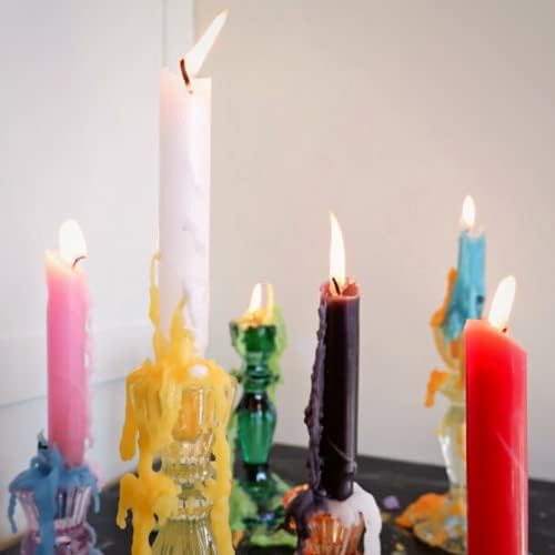 Candlestock White Wine Bottle Drip Candles Pack of 6