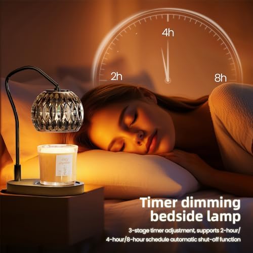 Candle Warmer Lamp Timer Dimmer Black Decor