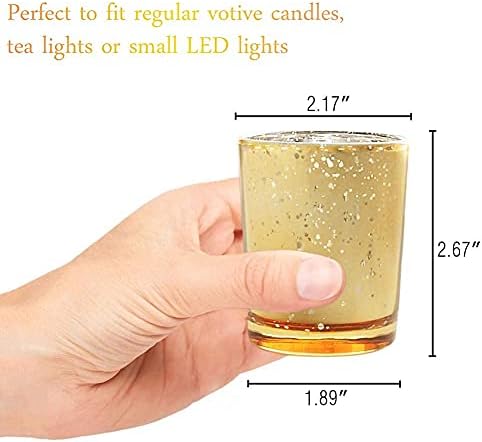 Gold Votive Candle Holders