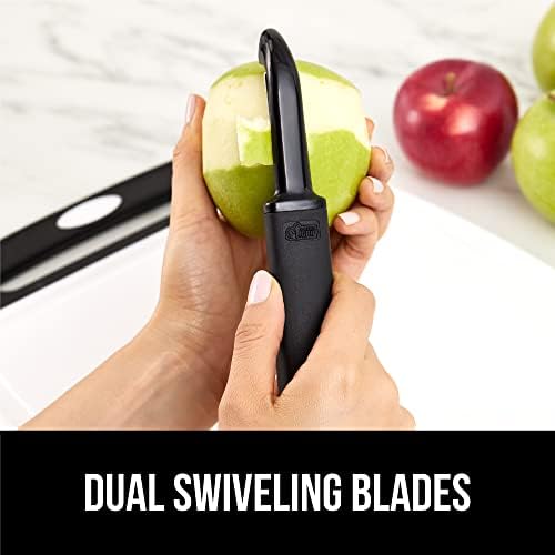 GORILLA GRIP Sharp Stainless Steel Vegetable Peeler Comfortable Handle Dishwasher Safe
