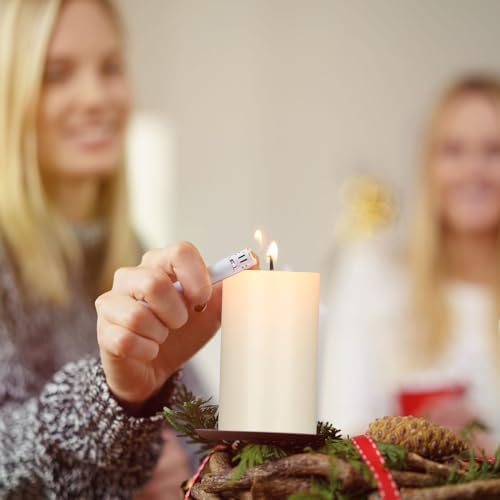 MTLEE 36 Pcs Dripless Unscented Pillar Candles Set