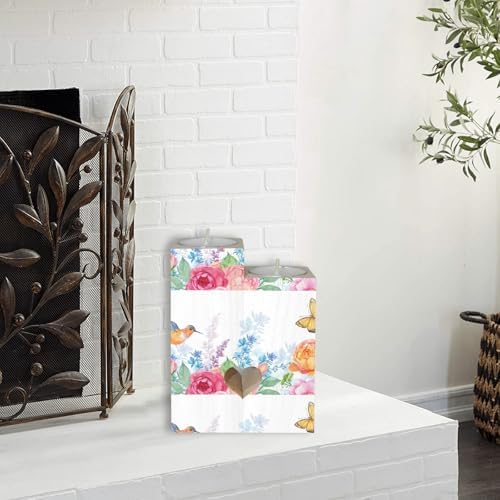 Hummingbird Butterfly Flower Candle Holder Set
