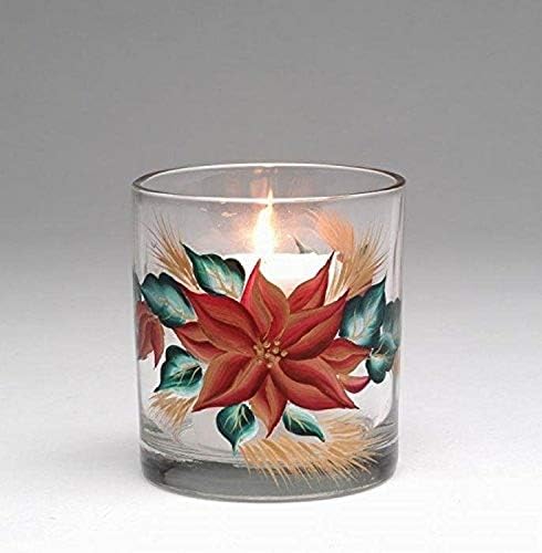 Blossom Bright - Poinsettia Votive Candle Holder