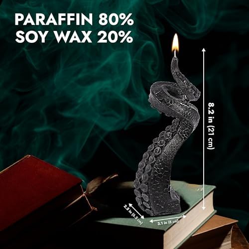 Elevate Your Goth Space with Lidy Black Octopus Tentacle Candle