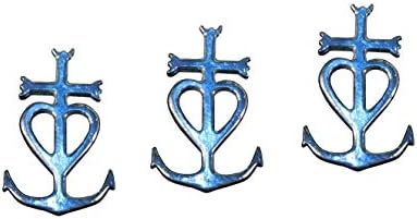 3 Camargue Cross Candle Pin Set Elegant and Luxurious in Fine Pewter