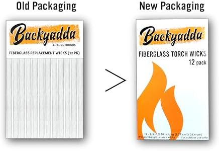 Backyadda Tiki Torch Wick Replacements 12-Pack