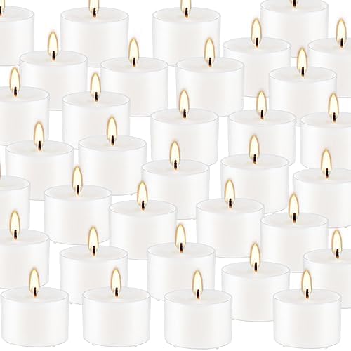 Relaxing scented tealight candles vanilla fragrance bulk set of 50