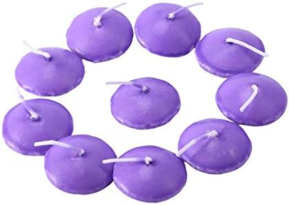 12pcs Purple Floating Candles smokerless for Weddings and Parties