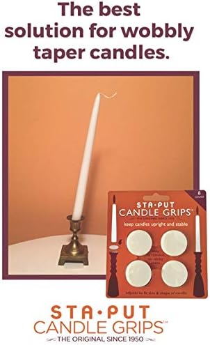 Sta-Put Candle Grips keeps candles upright in 8-pack Sayings