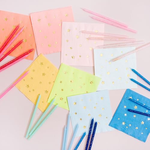 Meri Meri Glitter Birthday Candles Pack of 24 575 Tall