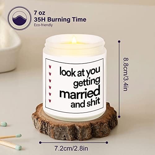 Funny Lavender Candle for Weddings Bridal or Engagements