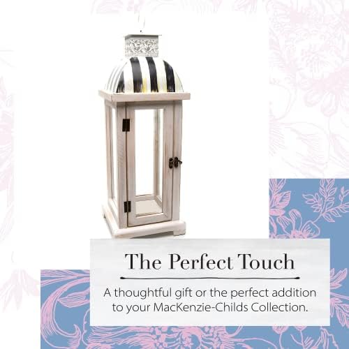 Modern Black White Lantern for Flameless Candles