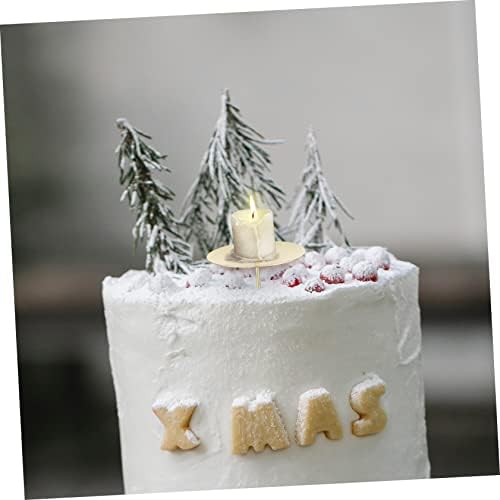 10Pcs Metal Candle Smooth Surface Holder Set