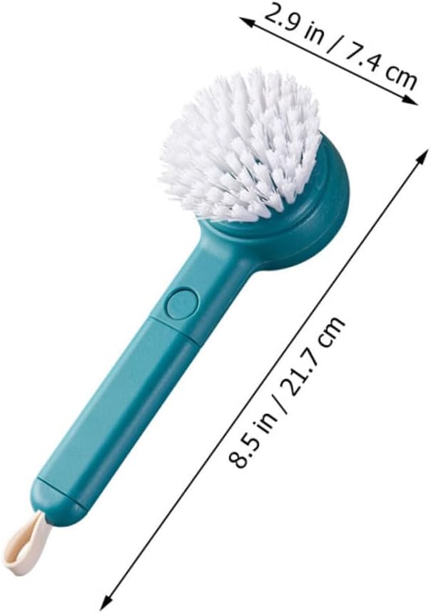 1pc Fruit and Vegetable Cleaning Brush with Peeling Function KICHOUSE Blue Abs