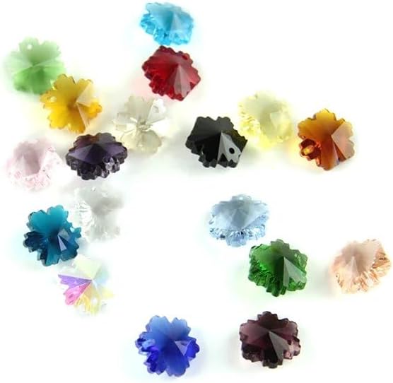14mm Crystal Snowflake Pendants