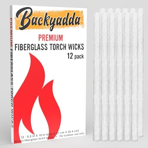 Premium Durable Fiberglass Wicks for Tiki Torch Lantern Use