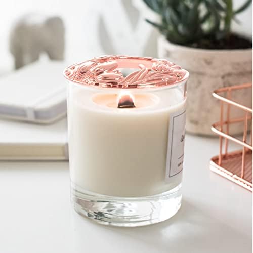 VOSAREA Rose Gold Metal Candle Shade