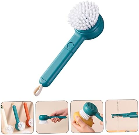 1pc Fruit and Vegetable Cleaning Brush with Peeling Function KICHOUSE Blue Abs