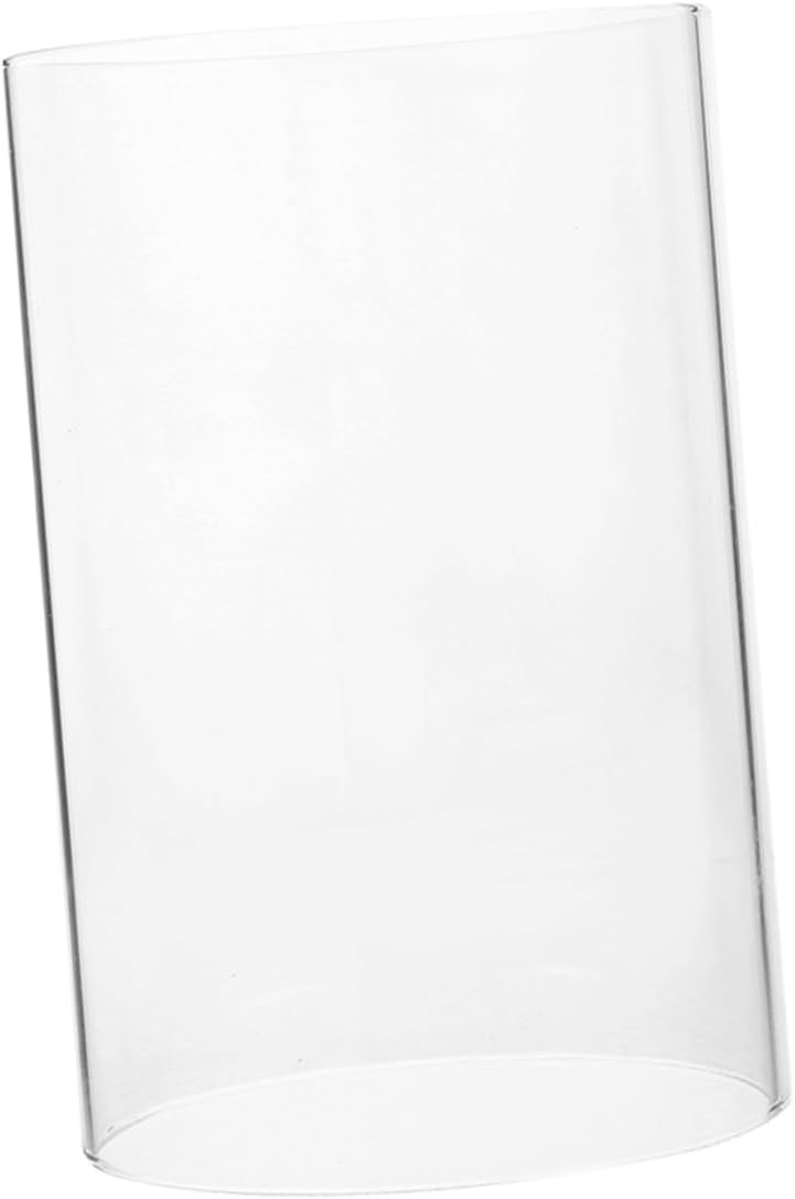 PrettyZoom Clear Glass Candle Holder Sleeve Elegant Design
